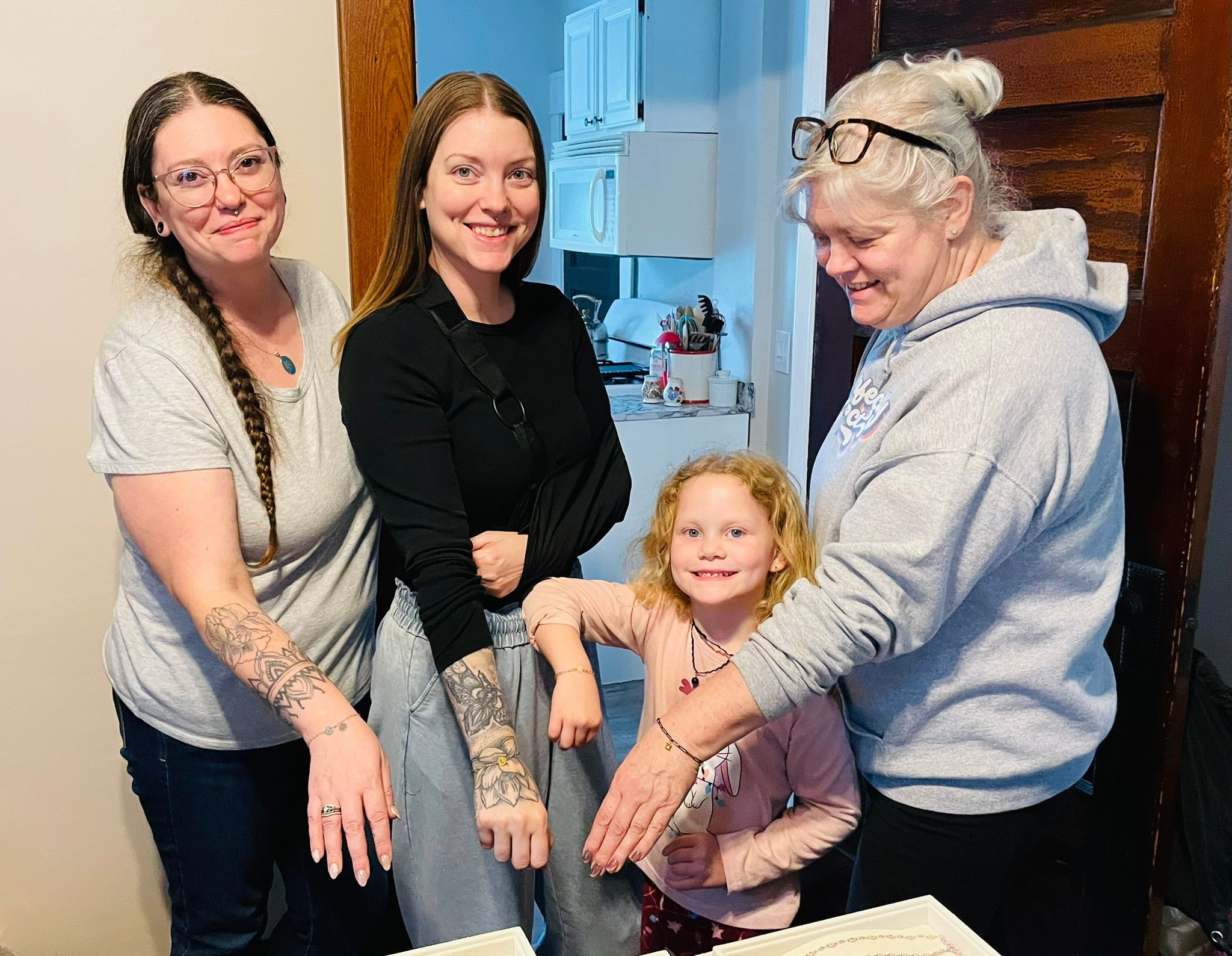 Kayla messaged me this morning and asked if I had time to Linx her and her Mom for Mother’s Day. Of course I said yes! We added in her sister and niece and Linx’d three generations. 

I have the coolest job! It’s not just permanent jewelry. It’s moments and memories. ❤️