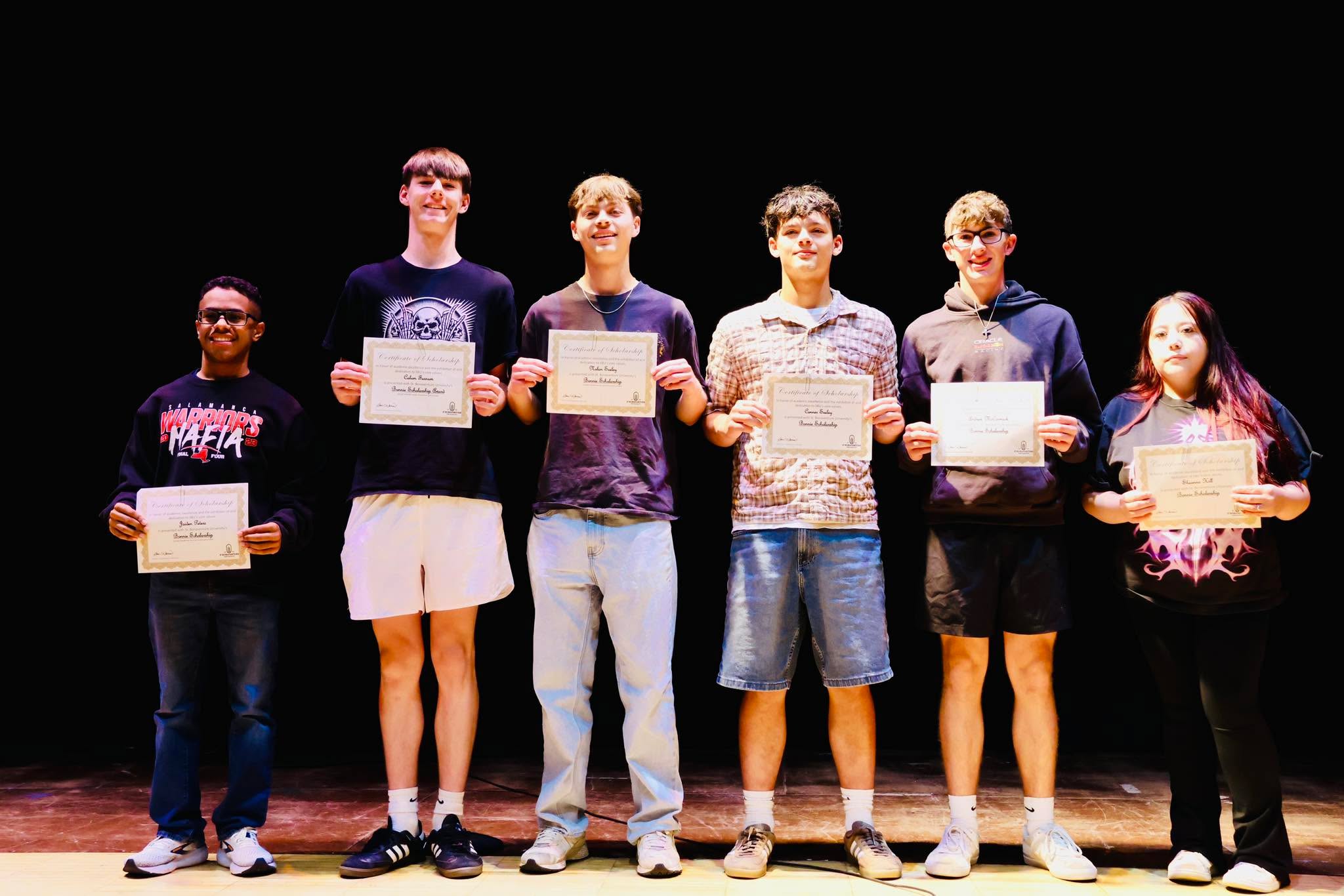 Today at Moving Up Day, the boys received a scholarship from St. Bonaventure for $25,000/year, totaling $100,000 EACH. Mom and Dad are emotional and honestly quite speechless. Proud cannot even describe this. What a blessing it has been to walk beside these two as they figure out God’s purpose for them. 

We are also so proud of Callum and Andrew. It’s so true that you are who you surround yourself with. And these two have been great influences and friends for a long time. 

What an amazing beginning to Senior year! 🥹❤️🩶😭