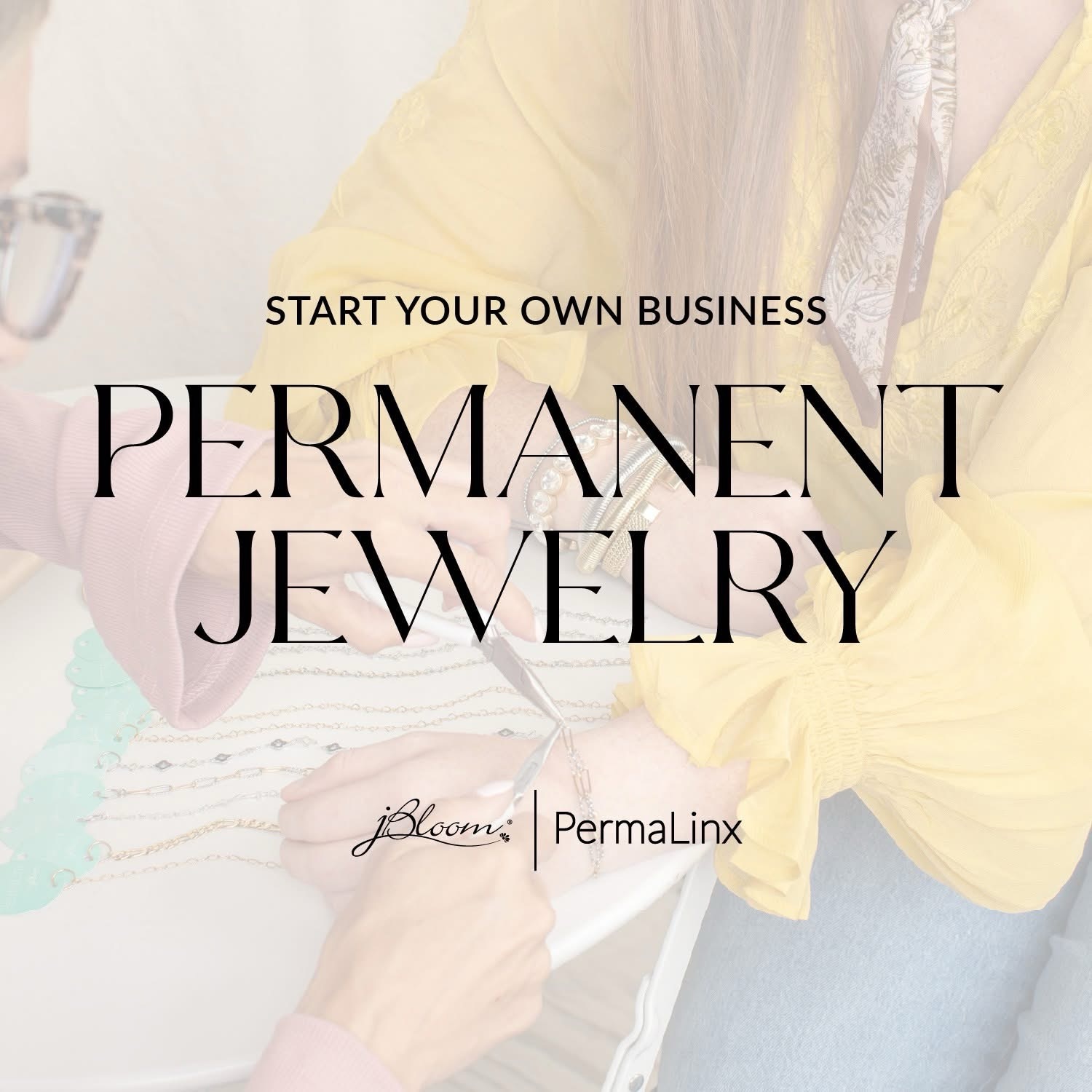 September is a REALLY good time to start a permanent jewelry business. 🩵

And no, I’m not just saying that because there’s a bonus this month. 😂

Think about what’s coming…

🍂 Fall festivals + craft shows
🎄 Holiday parties + gift shopping
🎓 Homecoming + senior events
👯‍♀️ Girls’ nights + holiday gatherings
💍 Engagements, weddings + celebrations
🎁 And ALL those “I need a gift for her” moments

September gives you time to learn, practice, build your inventory, start booking events and get your name out there BEFORE the holiday rush hits.

And this month, there’s an extra little bonus to make getting started even better.

When you purchase a jBloom + PermaLinx Starter Collection in September, you’ll receive a FREE Jewelry Box + 2 PermaLinx chains — a $105 value!

That means you’re not just getting started with the tools and training you need. You’re getting a little extra inventory to help you start sharing, selling and making money.

And I can tell you from experience…there is something really exciting about watching those first few chains turn into actual customers, actual events and actual income.

You don’t have to have it all figured out.

You just have to be willing to start.

So if you’ve been watching me do this and thinking,
“I wonder if I could actually do that…”

September might be your sign. 🩵

Who do you know that would LOVE having a permanent jewelry business of their own?

Send them my way. Let’s talk. ✨