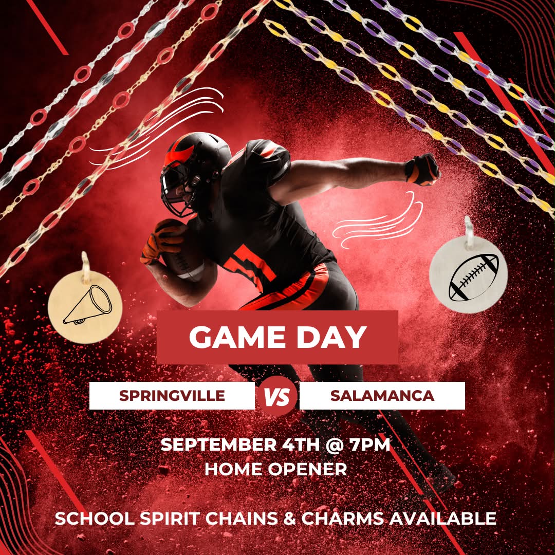 Here we go! Senior Season is here. 

Home game tonight at 7pm ❤️🩶

I’ll have select School Spirit chains and charms for both teams! Let me know if you need one. 

*Adding Class of 2027 charms soon*

Appointments available this weekend as well! Send me a message.