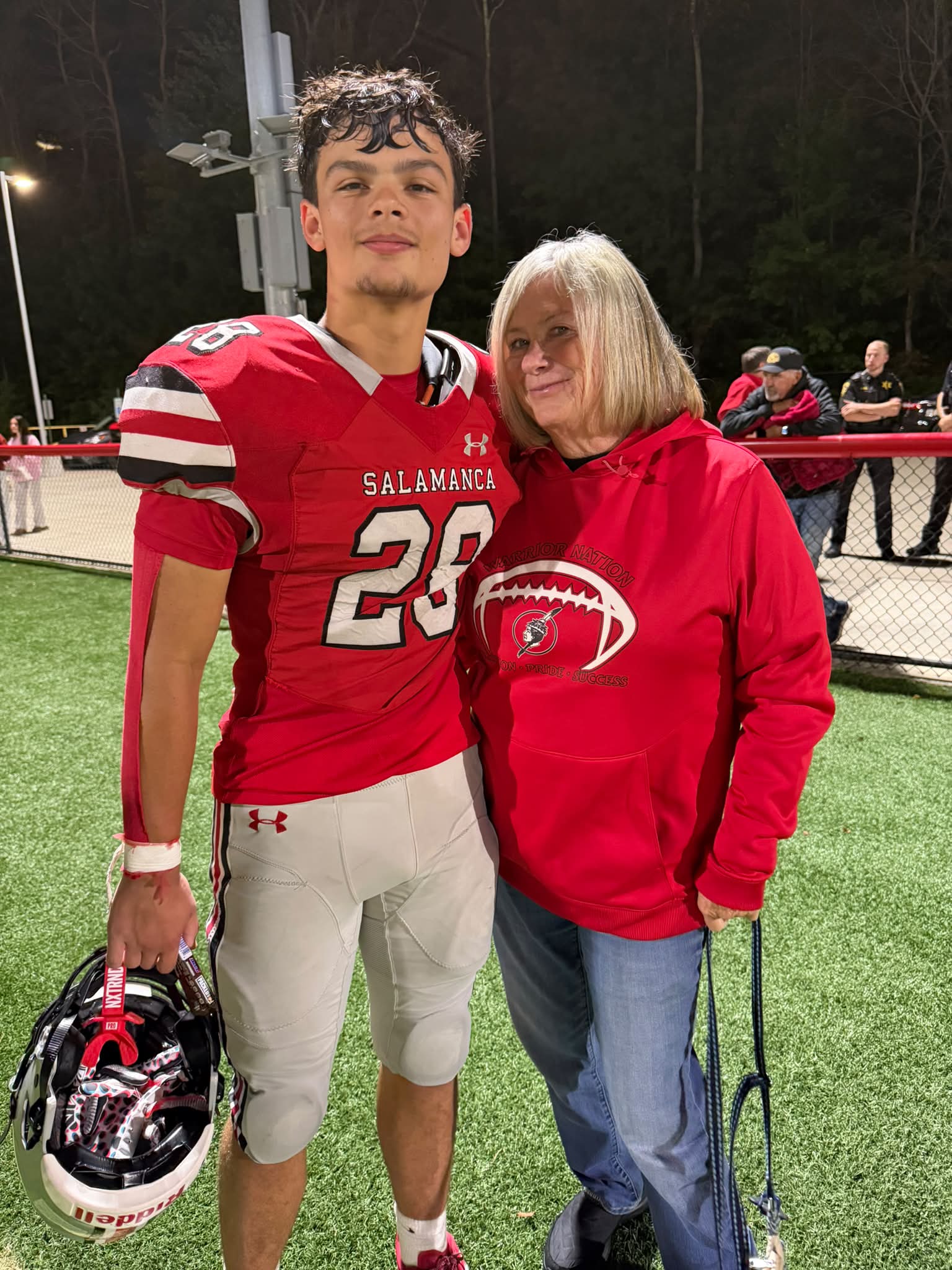 Conner and Grandma Deb after last night’s loss. 🥹

Lots of lessons from last night- confidence and consistency being the biggest two. There’s still lots of season to go and these boys are hungry to win. 

So thankful for every person who shows up and believes in our Grizzly. We love our Warrior family. ❤️🩶